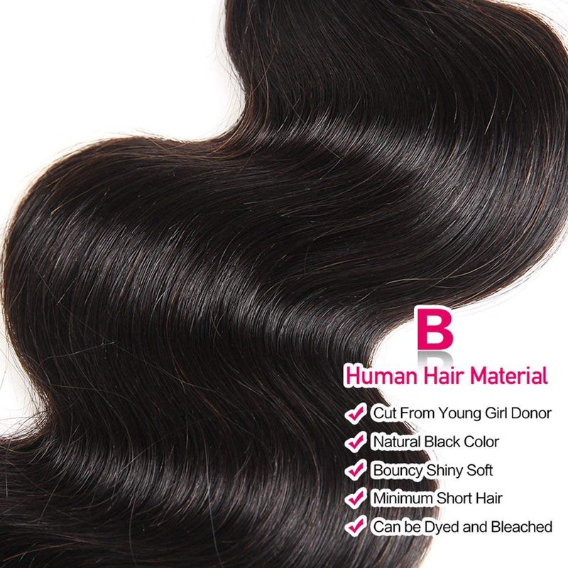 Wingirl Beauty Princess Brazilian Hair Body Wave 3 Bundles 16 18 20inchs 10A Human Hair Weave Bundles Natural color - Image 4